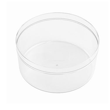 Caixa de Bolo de Plástico Cristal Redonda Capacidade de 1,5 L